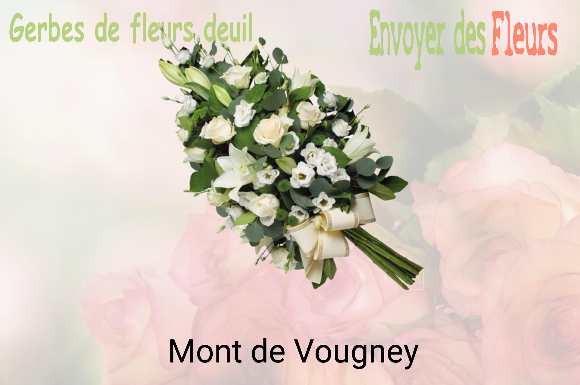 Gerbe de fleurs de deuil livrée à Mont-de-Vougney